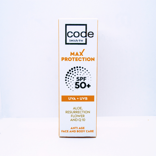 Слънцезащитен крем за лице и тяло SPF 50+